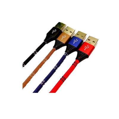 China Cloth Two Color Smartphone Charger Cable / Mobile Phone Charging Cable for sale