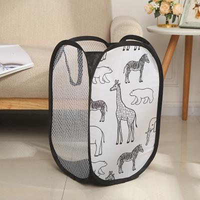 China New Design Viable Mesh Collapsible Laundry Baskets Durable Hamper for Home Organization for sale