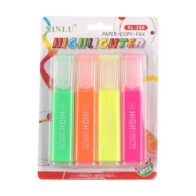 China Promotional Markers & Wholesale Highlighter Bars Note High Quality Fluorescent Pen Luminous Colors for sale