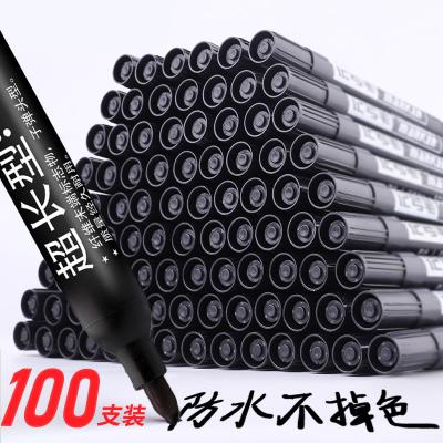 China Wholesale Thick 030 TBlack Marker Pen Signing Pen Signing Pen Quick-Drying Oily Marker Marker Pen for sale