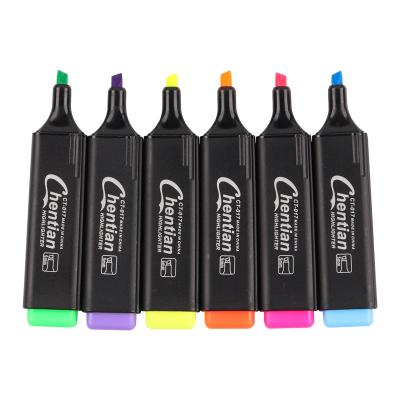 China Promotional Markers & Creative Solid Multicolor Candy Color Highlight Bars Custom Fluorescent Marker Pens for sale