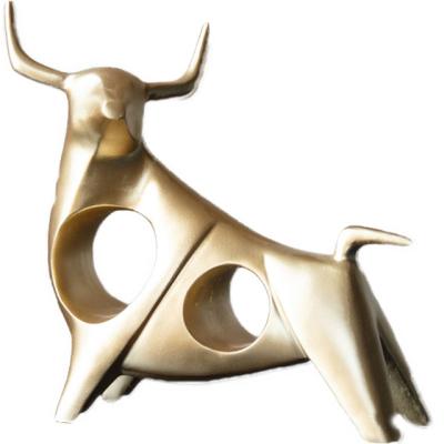 China Modern Minimalist Wall Street Bull Ornaments Decorations Office Business Desk Minimalist Home TV Cabinet Creative Art for sale