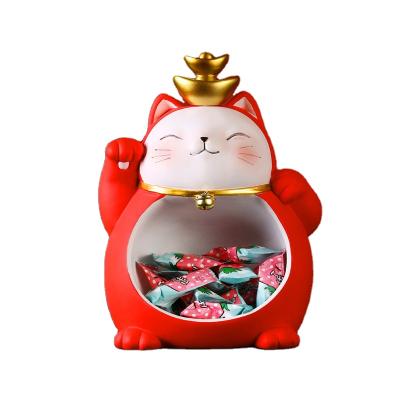 China Minimalist Hoy Sell Key Creative Decoration Storage Porch Cat House Decoration Lucky New Year Gift Home Decor for sale