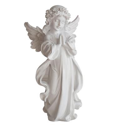 China Creative Nordic Minimalist Angel Girl Sculpture Living Room Bookshelf Decoration Home Opens Resin Statue Decoration for sale