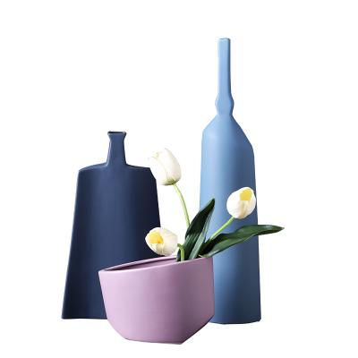 China Modern minimalist home decor home decor art sale ceramic vase minimalist hot european style for sale