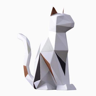 China Hot Minimalist Nordic Geometric Creative Small Toy Home Decoration Cat Selling Home Office Decor for sale