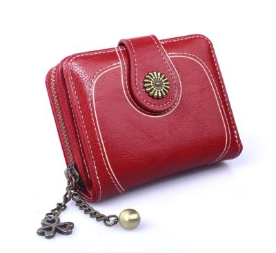 China Lingyue SW1131 Yiwu Factory Pattern Waterproof Small Leather Money Short Wallet For Women for sale