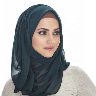 China Chiffon Hijabs Muliti Color Jersey Chiffon Head Hijab Instant Shawl Tudung Hijab Muslim Hijab Hat for sale