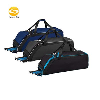 China Customized suits for making wheeled bag a bat and equipment bag, wheeled baseball coaches bag - heavy duty cricket kit bag, softball bag for sale