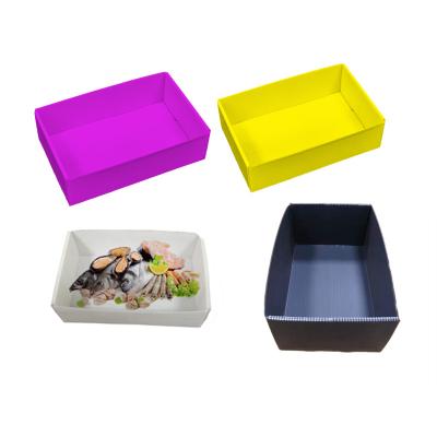 China Eco-friendly recyclable, shrimp box crack strong and durable recycling, unllimited heavy duty, isolation dish seafood box, fish box for sale