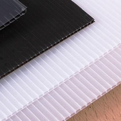 China Durable Printing Advertising PP Hollow Sheet Corrugated Plastic Sheet For Floor Protection Ground Protection Pad for sale