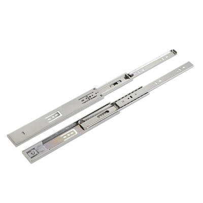 China Contemporary Office Furniture Hardware 45mm Cold Rolled Steel Heavy Duty Telescopic Metal Drawer Slide Rail for sale