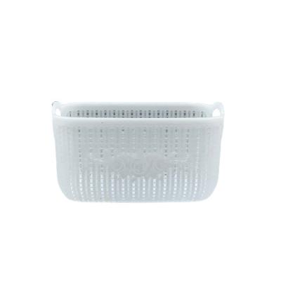 China Pp Desktop hollow storage basket kitchen plastic storage box household rattan storage basket for sale