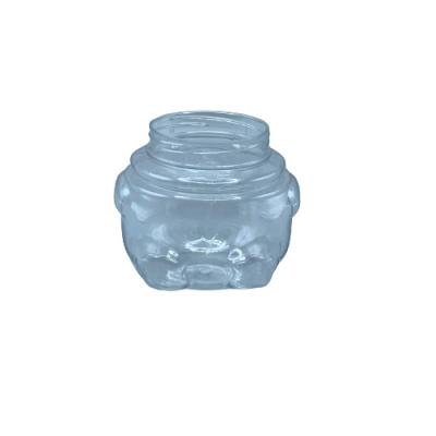 China Pp Durable and high quality clear plastic cosmetic jar with screw top lids for body butter for sale