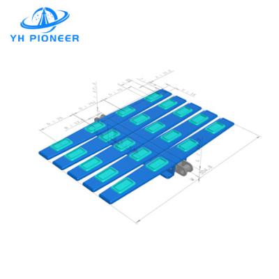 China Flexible Sideflex Rubber Top Turning Chain Plate With Roller For Conveyor System for sale