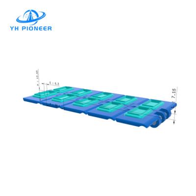 Cina Piastra di catena di trasporto POM rivestita di gomma Larghezza 100 mm Per trasporto industriale in vendita