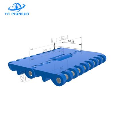 China PP Modular Plastic Conveyor Belt With Roller , Material Transport Modular Belting for sale