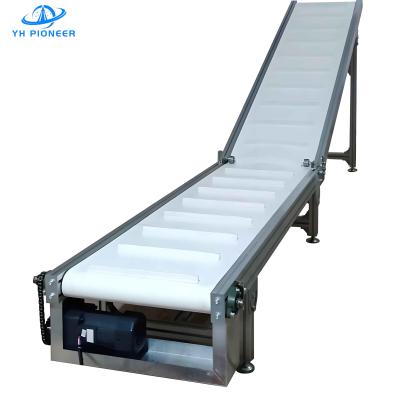 China Customizable Angle Climbing Conveyor Belt 750w With Food Grade PU Belt for sale