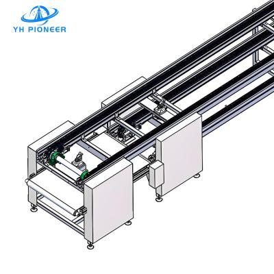 China Industrial Double Speed Roller Chain Conveyor With Modular Aluminum Profile for sale