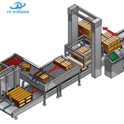 Chine Efficient Whole Layer Palletizer Machine for 10-20 Cases/min with 12.0KW Power and 0.6m3/h Air Consumption à vendre