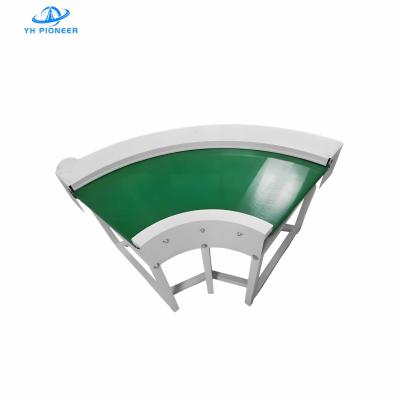 China Durable Stainless Steel Turning Belt Conveyor with Customizable 300~1000MM Conveying Width and 30°-90° Angles for sale