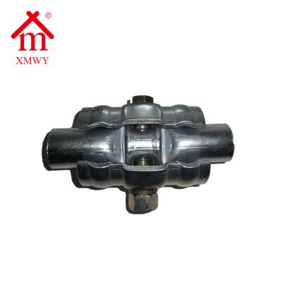 China Suit for 48mm Pipe Patent Inventions Quick Lock Scaffolding Fittings Fixed Double Coupler for sale