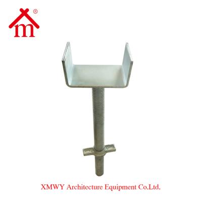 China Heavy Load Q235 Over 300 Times Screw Jack Base Supported By Steel Pipe Or Scaffolding for sale