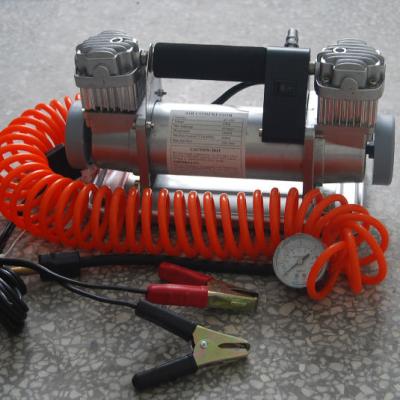 China New Arrival Big Mini Oil Free Power ABS+Metal Power Car 12V Oil Free Electric Air Compressor for sale