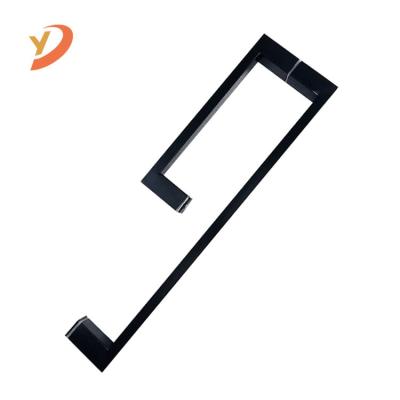 China China Factory 304 Stainless Steel Black Shower Door Handle Easy Installation Glass Door Handle for sale