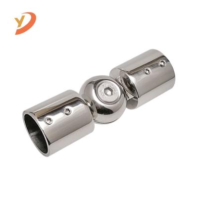 China New Design Modern High Quality Glass Adjustable Tube Bathroom Door Fittings Universal Glass Connector for sale