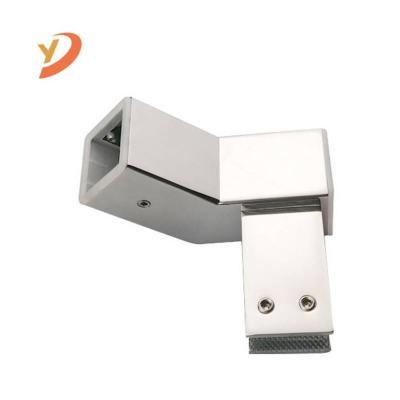 China Easy To Install And Durable High Quality Shower Room Hose Flange Connector 135 Degree Stainless Steel Glass Connector for sale