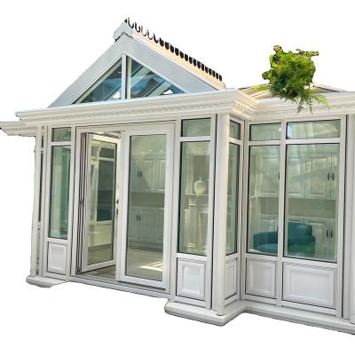 China Fixed Soundproof High End Wooden Sunroom Victoria Series Sunshine Room for sale