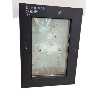 China Fixed Bulletproof Sheet / Tilt&Turn Casement Armored Aluminum Window Wood Window for sale