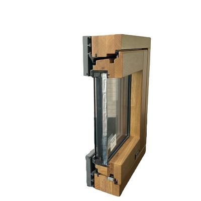 China Fixed Aluminum Clad Wood Ballistic Casement Bulletproof Window for sale