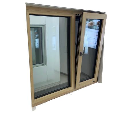 China Uw Fixed Low Value Aluminum Clad Wood Window Passive Sound Proof Window for sale