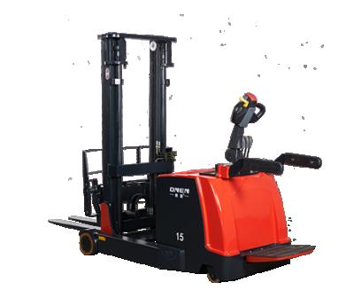 China Competitive Price Driving Style Stand-On 1.5 Ton Reach Stacker Forklift Reach Training for sale