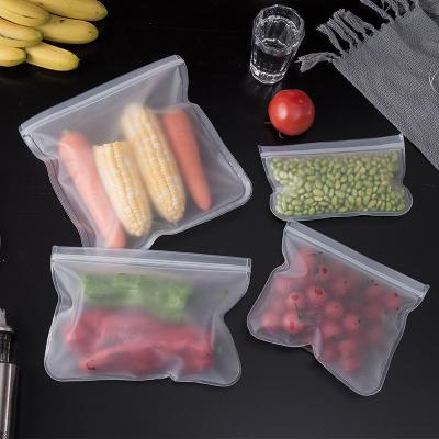 China Household Refrigerator Food Storage Bag Vegetable and Fruit Storage Bag EVA Food Sub Bag Matte Clear Packaging Sealin for sale