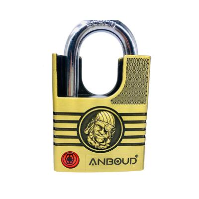 China Factory Wholesale Zinc Alloy + Steel Customized Brass With Standard Key Security Padlock for sale