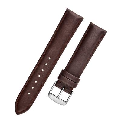 China Wholesale Leather In Stock Genuine Leather Watch Band For Brand Series Replacement Watch Band for sale