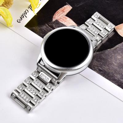 China Fashion \Luxury Popular 20/22mm Light Weight Stainless Steel Smart Strap Business Diamond Stainless Steel Watch Dress Strap For Men for sale