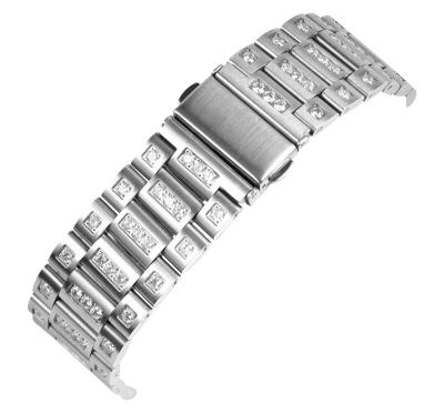 China 20mm Stainless Steel Watch Band Replacement Solid Stainless Steel Built-in Watchband 22mm for sale