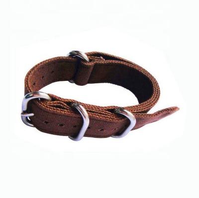 China Zulu Canvas Watch Strap Non-Toxic Heavy Duty Round 5 Ring Buckle Watch Strap for sale