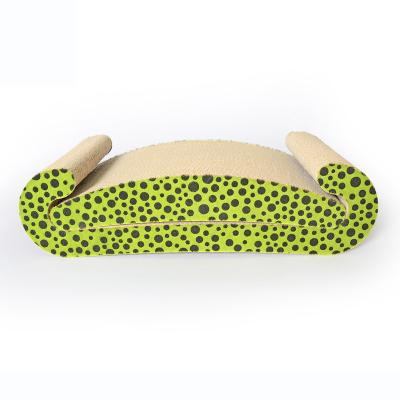 China Viable Free Sample Wholesale Cat Scratch Lounge Bed Plush Surface Cat Scratch Board for sale