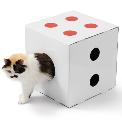 China 2022 Viable Free Sample Customized Collapsible Cat House Mouse House Cat Toy New for sale