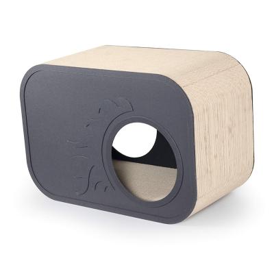 China Kinchla Pet Density Wrinkled Cat Scratcher High Cat House Viable Supply for sale