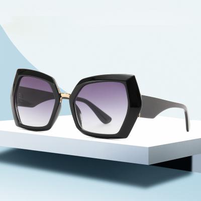 China Fashion Sunglasses Shape Wide Leg For Women Square Polygon Sunglasses for sale