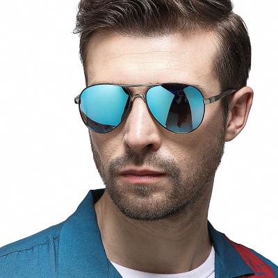 China 20 years experience 2021 fashion polarized sunglasses fit metal sunglasses for men for sale