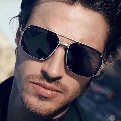 China Luxury Men's Black Brand Square Sunglasses High Quality Men's Sunglasses for sale