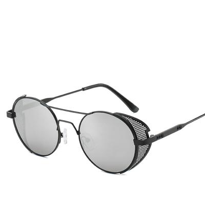 China Trendy Developed Metal Sun Glasses Fashion Sunglasses New Ocean Hollow Round Lens Sunglasses for sale