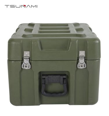 China Large Roto-molded PE Army Green Lifting Equipment Carrying Case for sale